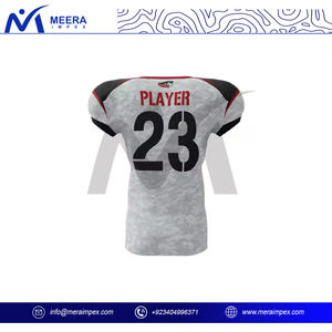 Maillot de football américain pour homme, haute qualité, 100% polyester, imprimé par sublimation, protection UV, respirant, manches courtes, grandes tailles - Product Image 5