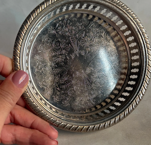 Bol de service alimentaire décoratif en acier inoxydable martelé, écologique, taille et forme personnalisées, couleur argent, pour mariage, fête, usage domestique - Product Image 3