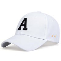 Gorra de béisbol con bordado Ar lateral con letras Unisex, gorra deportiva ajustable con espalda cerrada para otoño, gorras de alta calidad para exteriores para hombres