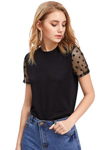 La última camiseta exclusiva cómoda de calidad Premium con Pent para niñas y mujeres, camiseta sin mangas de poliéster/tejido disponible para la venta - Product Image 3