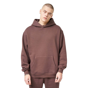 Sweat à capuche en molleton surdimensionné pour homme, personnalisé en gros, noir, coton, logo brodé, nouveau design, style français, vêtements décontractés d'hiver - Product Image 1