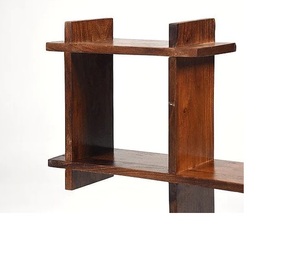 Modern European Style Heavy Duty Adjustable Four-Layer Rack Storage <b>Unit</b> Living Room <b>Shelves</b> Polygon <b>Shelf</b> Wood Wall - Product Image 4