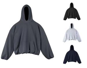 Poids lourd 520GSM coton lourd goutte épaule à manches longues Streetwear unisexe à capuche Machine d'impression sweats à capuche - Product Image 1
