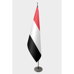 Bandera Oficial de Yemen para Interiores, Impresa Digitalmente, Estilo Bandera, Hecha de Seda y Poliéster, para Seguros de Automóviles y Educación - Product Image 1