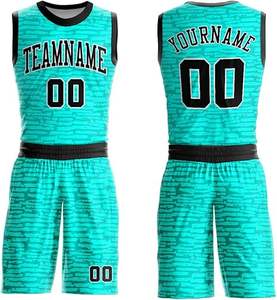 Maillot de basket-ball personnalisé cool pour hommes, ensemble d'uniformes de sublimation respirants pour l'été, techniques imprimées de basket-ball - Product Image 2