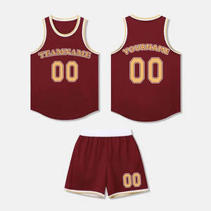 Uniforme de basketball réversible de qualité supérieure 2025, grande taille, nouveau style, respirant, personnalisable par sublimation, nom de l'équipe, sans manches, 100% - Product Image 2