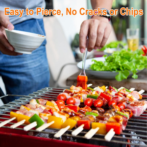 Brochettes de bambou personnalisées 100% brochettes de barbecue en bambou pour le barbecue du fournisseur alimentaire - Product Image 4