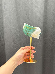 Copa de vino de concha marina hecha a mano de Vietnam, copa de Martini de concha de lujo para restaurante y evento de Hotel - Product Image 4