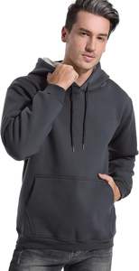 Sweat à capuche chaud extérieur pour hommes pull en tissu imperméable avec poche sweat à capuche épais personnalisé pour le sport ou le voyage - Product Image 3