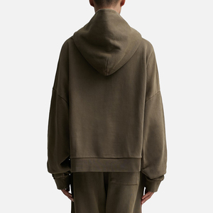 custom hoodies <b>men's</b> 100% cotton oversized drop shoulder streetwear heavyweight <b>pullover</b> blank vintage wash crop hoodie <b>for</b> <b>men</b> - Product Image 2