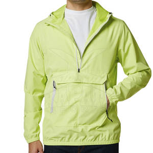 Chaqueta Anorak con Capucha para Hombre, de Alta Calidad, Cortavientos, Ropa de Invierno, Transpirable, con Cierre de Cremallera de un Cuarto, Informal, Servicio OEM, Nailon Resistente - Product Image 5