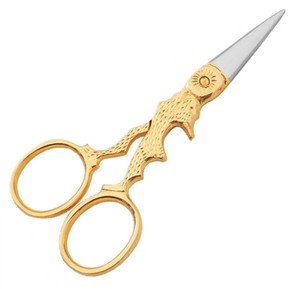 Ciseaux de broderie fantaisie argentés légers en acier inoxydable de qualité industrielle Ciseaux de cigogne confortables à toucher la main Pointe d'aiguille - Product Image 4