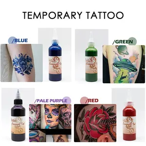 Aerógrafo usado Spray tatuaje pinturas aerógrafo líquido Uv cara <span class=keywords><strong>pintura</strong></span> corporal - Product Image 4