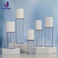 Bouteille en PETG transparente épaisse de 50 ml avec logo personnalisé, récipient cosmétique vide pour toner, sérum, soin de la peau, lotion, étiquette privée OEM ODM