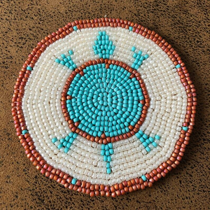 Handmade High Quality Beaded <b>Coasters</b>-Boho <b>Drink</b> <b>Coasters</b> Polyester Backing Custom Logo (Custom Size) Portable Gifts - Product Image 4