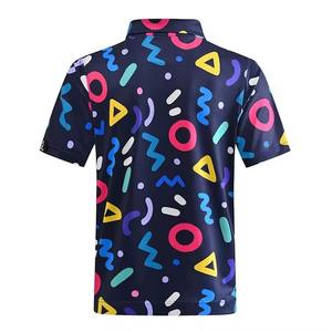 Diseño libre Rendimiento Sublimación Deportes Suave Absorbe la humedad Camiseta de golf de secado rápido Camisetas de polo para hombres Camisa de impresión completa - Product Image 2