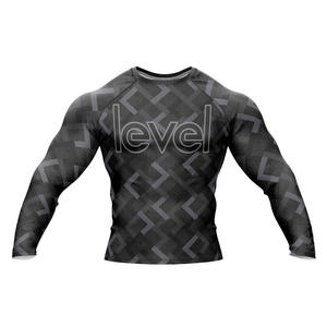 Offre Spéciale NIVEAU SPORTS MMA Rush Guard Custom Made Rash Guard Logo personnalisé UPF50 + Respirant Quick Dry Eco-Friendly Full Sleeve - Product Image 1