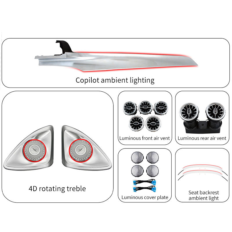 Kits d'A (voiture originale avec l'éclairage ambiant de 64 couleurs)
