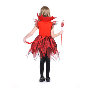 Disfraz de Bruja Roja para Niños, Diseño de Telaraña Roja, Cómodo y Transpirable, para Representaciones Escénicas - Product Image 2