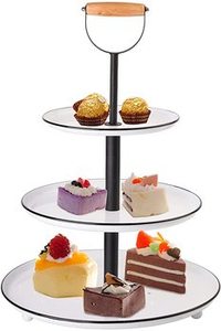 Soporte de pastel galvanizado de 3 capas con diseño ventajoso para el hogar y utensilios de cocina Servidor de soporte para cupcakes hecho en La India - Product Image 2
