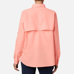Camiseta OEM para Mujer con Protección Solar UPF 50+, Manga Larga, Cierre de Cremallera, Secado Rápido, Transpirable y Personalizable para Pesca, Ejercicio y Senderismo - Product Image 2