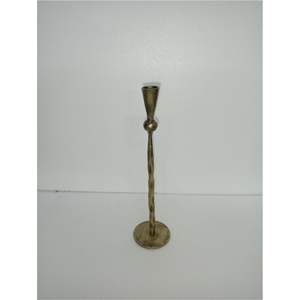 Bougeoir en métal doré vintage, vente en gros, centre de table de mariage de luxe, spirale, base de bougie conique mince pour la décoration de restaurant - Product Image 3