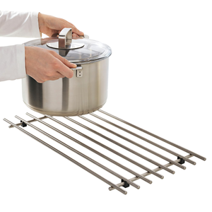 Iron Strip Handmade <b>Kitchen</b> Accessories Home Counter Top Dinning Heat Resistant Copper Finished <b>Trivet</b> With Black Color Finished - Product Image 4