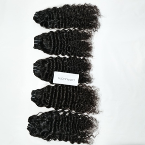 Extensiones de cabello ondulado natural de pelo indio natural, cabello humano virgen Remy barato, paquetes sin procesar - Product Image 5