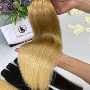 Meilleure vente de fournisseur de cheveux vietnamiens nouvelle trame de cheveux humains doux Double trame couleur chaude paquet personnalisable poids Afro Wave - Product Image 3