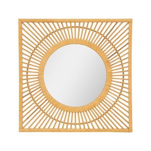 Espejo de girasol de ratán de búsqueda superior, espejos de pared enmarcados de ratán hechos a mano, espejo de pared más vendido para decoración del hogar - Product Image 4