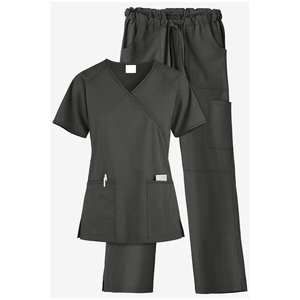 Uniforme Médico de Trabajo con Cuello en V, de Algodón y Poliéster, con Bolsillos para Detección de Agujas, Pantalones Rectos, Unisex, para Hombres y Mujeres, Doctor, Hospital - Product Image 5