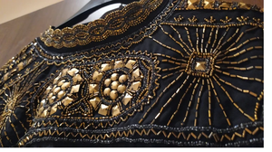 Femmes YX625 antistatique Cami Top Style discothèque avec dos fendu brillant perle décor pour les soirées événements robes de soirée - Product Image 3