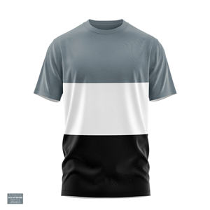 Camiseta de combinación de nuevo diseño, Camiseta de algodón 100% para hombre, manga corta, bordado con estampado de logotipo personalizado - Product Image 3