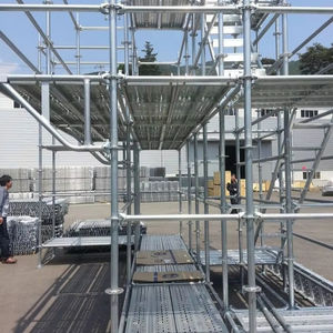 Meilleur vendeur Liphoco EN12810 Échafaudage à anneaux industriels en acier galvanisé Cadre de construction Capacité de charge de 1000 kg pour les entrepôts - Product Image 1