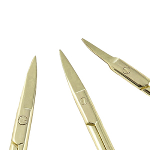 Tijeras profesionales para uñas, hoja curva recubierta de Color sólido, cutícula para manicura, tijeras de belleza, tijeras para cutículas de punta fina - Product Image 6