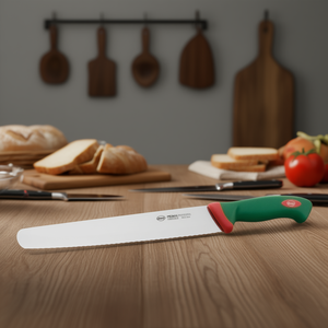 Cuchillo para pan LAMA (32cm) Inox PREMANA PROFESSIONAL Verde y Cromo 302632 B - Product Image 3