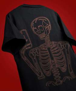 Imprimé personnalisé unisexe à la mode Street Style col rond surdimensionné 100% coton respirant écologique T-Shirt hommes quotidien mode hanche - Product Image 5