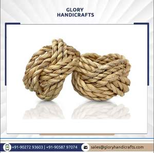 Ensemble de 12 pièces de ronds de serviette de ferme rotin tissé décor de Table de Pâques porte-serviettes de table à manger en vrac - Product Image 2