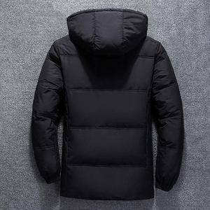 แจ็คเก็ตบอมเบอร์มีฮู้ดผู้ชายปรับแต่งได้สำหรับฤดูหนาวขนาดใหญ่พิเศษกันน้ำระบายอากาศได้โลโก้ด้านหน้า - Product Image 3