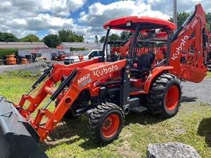 Tracteur à roues 4x4 M62 de 14 pieds avec moteur de 60 CV et boîte de vitesses, chargeur frontal TLB, pelle arrière, pompe - Prix - Product Image 2