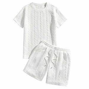 Logo personnalisé Chemise et short pour hommes en coton Ensemble personnalisé pour hommes en gros 2026 - Product Image 6