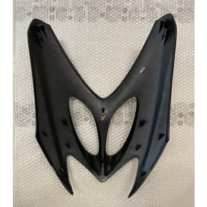 Black Upper Front Shield (Front Fairing) for Yamaha Aerox 50 Made of Durable Fiberglass <b>Model</b> 5BRF835G00PF - Product Image 3