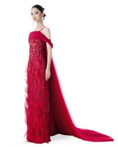 Vestido FLAME OF LOVE _ vestido de noche de lujo de la marca local vietnamita - Product Image 3