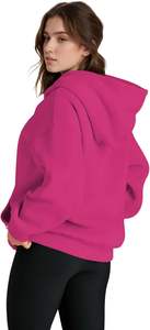 Private Label <b>Women</b> Hoodie OEM Wholesale Custom <b>Long</b> Sleeve Pullover <b>Sweatshirt</b> with Embroidered or Printed Logo - Product Image 4