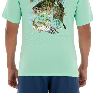 Camisetas de pesca hechas a medida lisas de alta calidad para hombres, nuevo diseño, camiseta de pesca de algodón 100% para hombres - Product Image 5