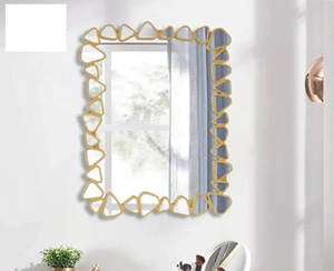 Espejo decorativo de círculo montado en la pared de Metal de girasol costero moderno para la decoración de la sala de estar del hogar o del Hotel EN LA India - Product Image 2