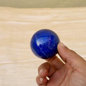 Lapis Lazuli Sphere Afghanistan Deep Royal Blue Crystal Ball Handmade Collection - Product Image 4