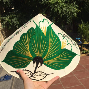 Sombrero cónico de hoja de palma natural | Decoración artesanal | Producto ecológico OEM - Product Image 2