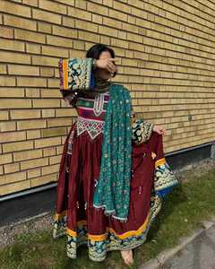 2025 fabricant professionnel indien pakistanais afghan fête porter des robes de mariée lourde broderie afghane Kuchi robe pour les femmes - Product Image 5