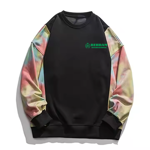 Sweat-shirt unisexe de haute qualité 100 % coton pour homme, col rond, séchage rapide, respirant, teinture unie, personnalisable avec logo, vente en gros - Product Image 3